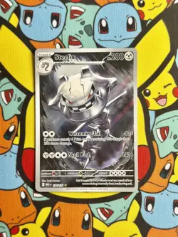 Steelix 150/132 Mega Evolution Illustration Rare Pokemon TCG Card NM - Image 1