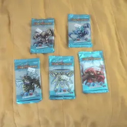 DUEL MASTERS ~ DM-01 10 card Booster Pack x5 factory sealed Trading Card Game - Image 1