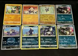 Pancham & Pangoro Pokemon TCG Mixed 8 Card Lot + M2a Love Ball Pattern NM - Image 1