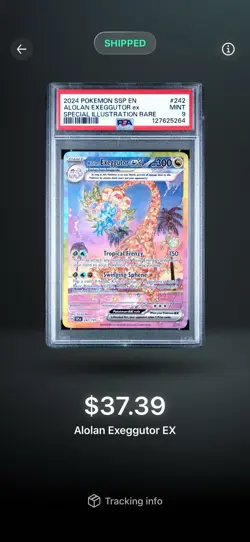 Pokemon TCG Graded Card Lot 2024 Alolan Exeggutor EX Quaquaval EX Poliwrath Holo - Image 3