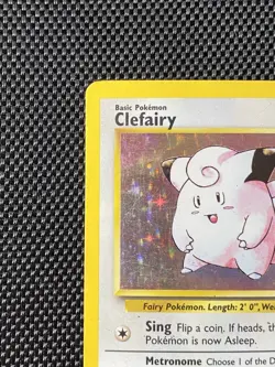 Pokemon TCG Clefairy 5/102 Base Set Holo Unlimited Rare Card - HP - Image 2