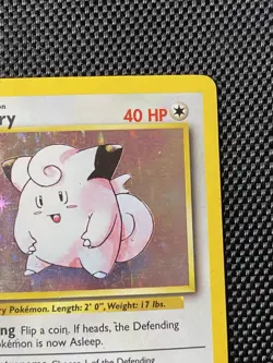 Pokemon TCG Clefairy 5/102 Base Set Holo Unlimited Rare Card - HP - Image 3