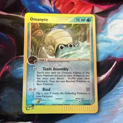 Pokemon Card - Omanyte Sandstorm 70/100 Reverse Holo - Image 1