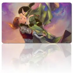 Nissa x Chandra - Board Game MTG Playmat Games Mousepad Play Mat of TCG - Image 1