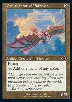 MRM FR/VF OrnithoptCre de paradis Ornithopter of Paradise V1 NM/M MTG Magic MH2 - Image 1