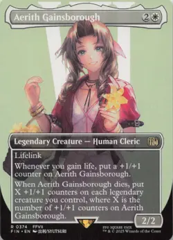 Aerith Gainsborough (Borderless) R FINAL FANTASY 374 - LP MTG - Image 1