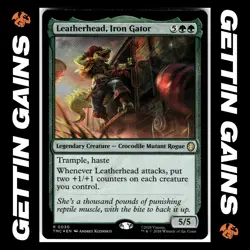 Leatherhead, Iron Gator - 0030 - R - Foil - TMNT - MTG - NM/M - Image 1