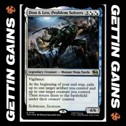 Don & Leo, Problem Solvers - 0143 - R - Foil - TMNT - MTG - NM/M - Image 1