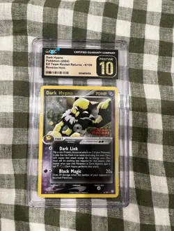Pokemon Dark Hypno 6/109 Reverse Holo EX Team Rocket Returns CGC 10 PRISTINE - Image 1