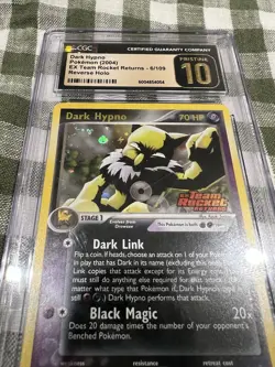 Pokemon Dark Hypno 6/109 Reverse Holo EX Team Rocket Returns CGC 10 PRISTINE - Image 2