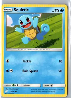 SQUIRTLE 23/181 COMMON TEAM UP POKEMON LP - Image 1