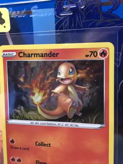 Pokemon Charmander Battle Styles Promo SWSH092 Holo Swirl Holo Bleed - Image 2