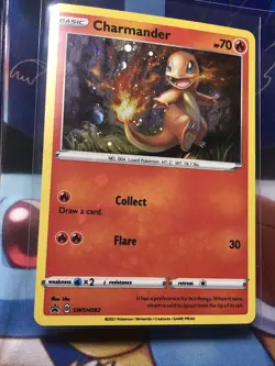 Pokemon Charmander Battle Styles Promo SWSH092 Holo Swirl Holo Bleed - Image 3