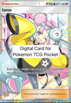 Pokemon TCG Pocket - Paldean Wonders - Iono Full Art 2 star (English) - Image 1