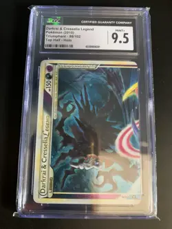 Darkrai & Cresselia Legend Top Half 99/102 Triumphant Holo CGC 9.5 Pokemon - Image 1