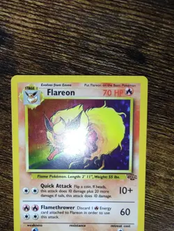 Pokemon Jungle Flareon 3/64 Holo Rare - Image 3