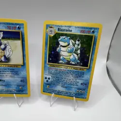 Pokemon TCG Base Set Squirtle Wartortle Blastoise Lot Wizards of the Coast 1999 - Image 4