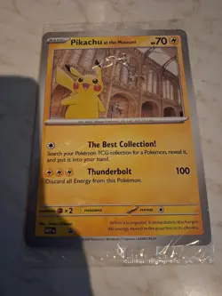 Pokemon TCG Promo Oversized Card - Pikachu At The Museum (sealed) - UK - Image 1