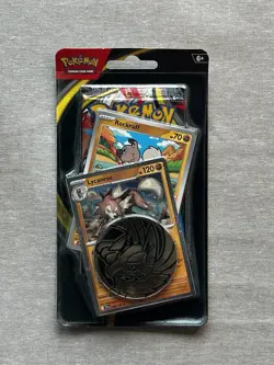 Pokemon TCG: Mega Evolution Single Blister Pack - Sealed - Lycanroc & Rockruff - Image 1
