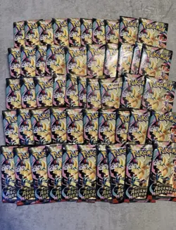 Lot of 50 Pokemon TCG Ascended Heroes Booster Packs Lot - New Sealed Loose - Image 1