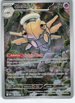Shedinja - 144/132 Illustration Rare Holo ME01: Mega Evolution NM Pokemon - Image 1