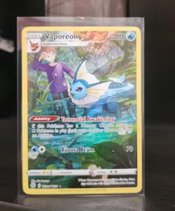 2022 Pokemon Brilliant Stars Vaporeon - TG02/TG30 - Image 1