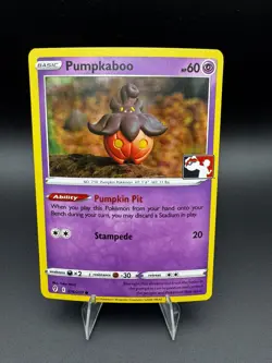 Pumpkaboo 076/203 Pokemon Prize Pack Series Variant Evolving Skies Line Holo NM - Image 1