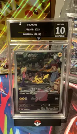 Pokemon TCG - Japanese Pikachu 173/165 151 2023 AR SV2a GET GRADED pristine 10 - Image 1