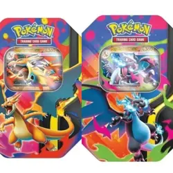 Pokemon TCG Mega Charizard X Or Y ex Tin Sealed Preorder - Image 1