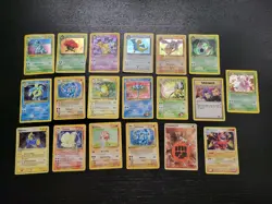 Alte Pokemon Karten Sammlung Bundle 19x Rare WotC HOLO 1. Edition Vintage Played - Image 1