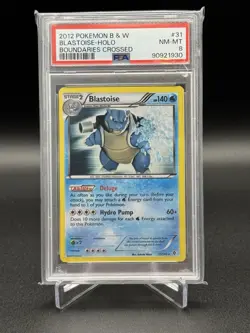 Pokemon TCG Blastoise Holo Rare #31/149 Boundaries Crossed 2012 PSA 8 NM-MT - Image 1