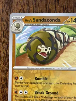 2025 Pokemon Journey Together - Hop’s Sandaconda Reverse Holo No. 87/159 - Image 2