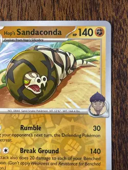 2025 Pokemon Journey Together - Hop’s Sandaconda Reverse Holo No. 87/159 - Image 3