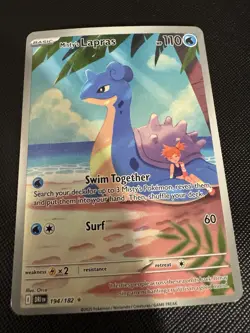 Pokemon Misty's Lapras 194/182 Sv10: Destined Rivals Illustration Rare - Image 1