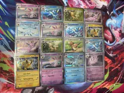 Pokemon Eevee Eeveelutions 16 Holo/Reverse Lot Sylveon Espeon Vaporeon Jolteon - Image 1