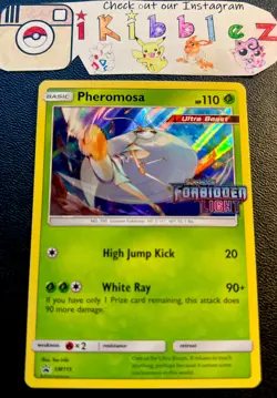Pheromosa SM115 NM Holo Rare Foil Bleed Forbidden Light Prerelease Pokemon Promo - Image 1