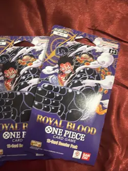 One Piece TCG OP-10 Royal Blood Sleeved Booster Pack - Sealed English Packs X4 - Image 2