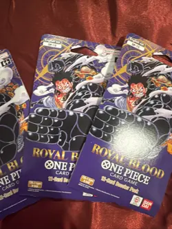 One Piece TCG OP-10 Royal Blood Sleeved Booster Pack - Sealed English Packs X4 - Image 3