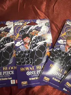 One Piece TCG OP-10 Royal Blood Sleeved Booster Pack - Sealed English Packs X4 - Image 4
