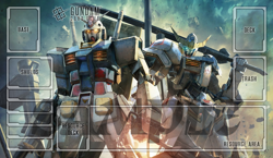 Gundam Card Game RX-78-2 Gundam and Gundam Barbatos Playmat Custom TCG - Image 1
