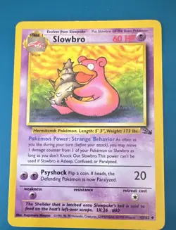 Slowbro 43/62 – Fossil Set – 1999 Pokemon Card – Uncommon – English – WOTC - Image 1