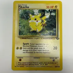 Pikachu 60/64 WOTC Jungle Set Common Pokemon Card LP - Image 1