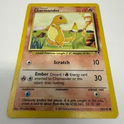 Pokemon TCG Charmander Legendary Collection 70/110 Regular Common Card LP - Image 2