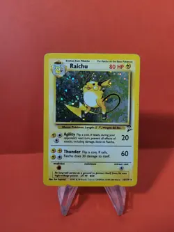 Pokemon Karte/card - Raichu 16/130 - Base Set 2 Holo - Light Played - Image 1