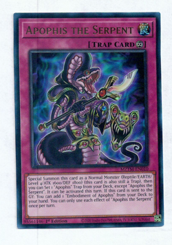 Yugioh Yu-Gi-Oh! Apophis the Serpent MZTM-EN010 Ultra Rare Foil Card NM - Image 1