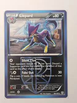 Liepard - 84/135 - Rare - BW - Plasma Storm Pokemon Card - Image 1