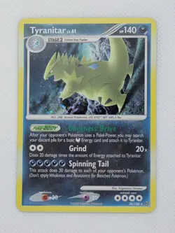 Tyranitar 30/100 Stormfront Holo Rare Pokemon Card LP - Image 1