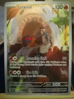 Torkoal 172/167 Twilight Masquerade ILLUSTRATION RARE HOLO Pokemon Card NM - Image 1