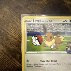 Pokemon Card Eevee On The Ball 002/005 Futsal Promo Near Mint - Image 2