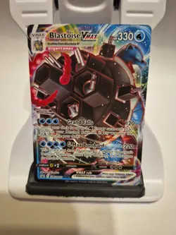 Pokemon TCG Blastoise VMAX SWSH103 Black Star Promo Card, Near Mint Condition - Image 1